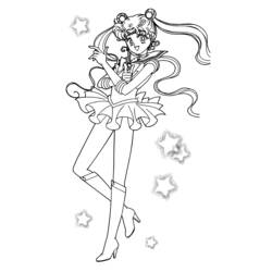 Coloring page: Sailor Moon (Cartoons) #50401 - Free Printable Coloring Pages