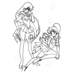 Coloring page: Sailor Moon (Cartoons) #50404 - Free Printable Coloring Pages