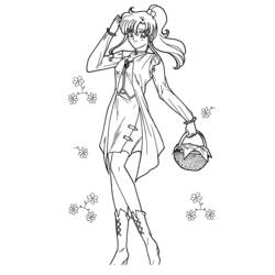 Coloring page: Sailor Moon (Cartoons) #50408 - Free Printable Coloring Pages