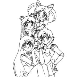 Coloring page: Sailor Moon (Cartoons) #50415 - Free Printable Coloring Pages