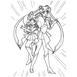 Coloring page: Sailor Moon (Cartoons) #50416 - Free Printable Coloring Pages