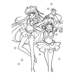 Coloring page: Sailor Moon (Cartoons) #50417 - Free Printable Coloring Pages