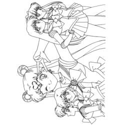 Coloring page: Sailor Moon (Cartoons) #50423 - Free Printable Coloring Pages