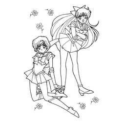 Coloring page: Sailor Moon (Cartoons) #50433 - Free Printable Coloring Pages