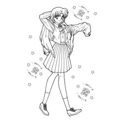 Coloring page: Sailor Moon (Cartoons) #50434 - Free Printable Coloring Pages