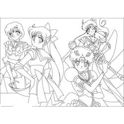 Coloring page: Sailor Moon (Cartoons) #50437 - Free Printable Coloring Pages