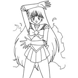 Coloring page: Sailor Moon (Cartoons) #50439 - Free Printable Coloring Pages