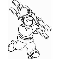 Coloring page: Sam the Fireman (Cartoons) #39782 - Printable coloring pages