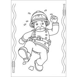 Coloring page: Sam the Fireman (Cartoons) #39798 - Free Printable Coloring Pages