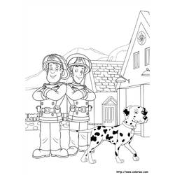 Coloring page: Sam the Fireman (Cartoons) #39804 - Printable coloring pages