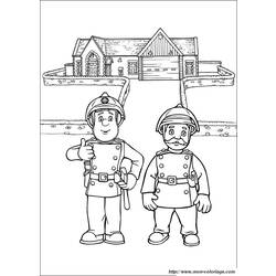 Coloring page: Sam the Fireman (Cartoons) #39841 - Printable coloring pages