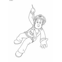 Coloring page: Sam the Fireman (Cartoons) #39897 - Printable coloring pages