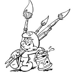 Coloring page: Schtroumpfs (Cartoons) #34567 - Printable coloring pages