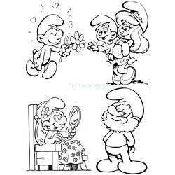 Coloring page: Schtroumpfs (Cartoons) #34613 - Printable coloring pages