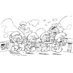 Coloring page: Schtroumpfs (Cartoons) #34857 - Printable coloring pages