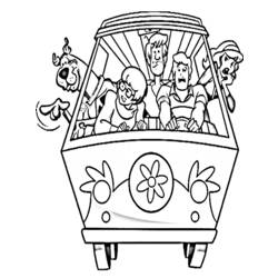 Coloring page: Scooby doo (Cartoons) #31349 - Printable coloring pages