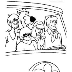 Coloring page: Scooby doo (Cartoons) #31450 - Free Printable Coloring Pages
