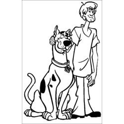 Coloring page: Scooby doo (Cartoons) #31719 - Printable coloring pages