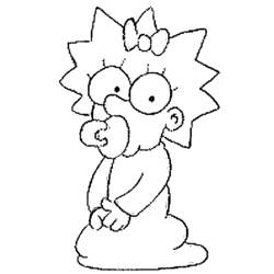 Coloring page: Simpsons (Cartoons) #23796 - Free Printable Coloring Pages