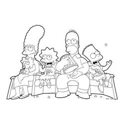Coloring page: Simpsons (Cartoons) #23802 - Printable coloring pages