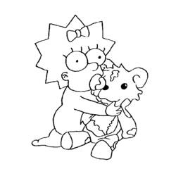 Coloring page: Simpsons (Cartoons) #23805 - Free Printable Coloring Pages