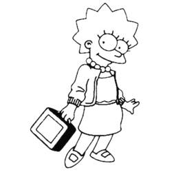 Coloring page: Simpsons (Cartoons) #23806 - Free Printable Coloring Pages