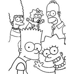 Coloring page: Simpsons (Cartoons) #23817 - Free Printable Coloring Pages
