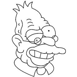 Coloring page: Simpsons (Cartoons) #23818 - Free Printable Coloring Pages