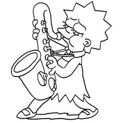 Coloring page: Simpsons (Cartoons) #23820 - Free Printable Coloring Pages