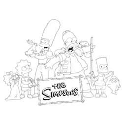 Coloring page: Simpsons (Cartoons) #23826 - Free Printable Coloring Pages