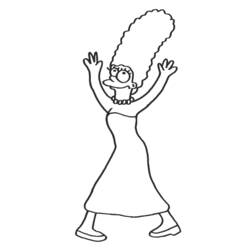 Coloring page: Simpsons (Cartoons) #23834 - Free Printable Coloring Pages