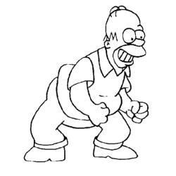 Coloring page: Simpsons (Cartoons) #23851 - Free Printable Coloring Pages