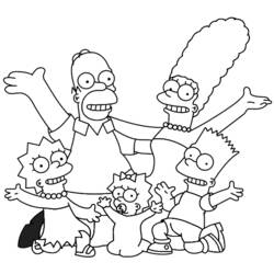 Coloring page: Simpsons (Cartoons) #23857 - Printable coloring pages