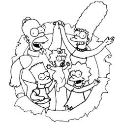 Coloring page: Simpsons (Cartoons) #23866 - Free Printable Coloring Pages