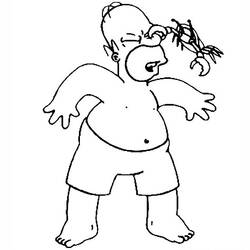 Coloring page: Simpsons (Cartoons) #23873 - Free Printable Coloring Pages