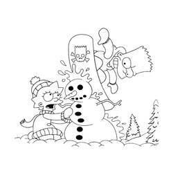 Coloring page: Simpsons (Cartoons) #23877 - Free Printable Coloring Pages