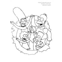 Coloring page: Simpsons (Cartoons) #23897 - Free Printable Coloring Pages