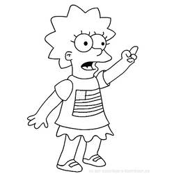 Coloring page: Simpsons (Cartoons) #23899 - Free Printable Coloring Pages