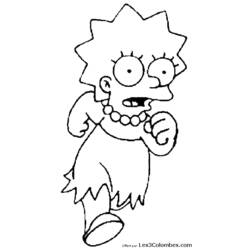 Coloring page: Simpsons (Cartoons) #23902 - Free Printable Coloring Pages