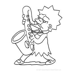 Coloring page: Simpsons (Cartoons) #23908 - Free Printable Coloring Pages