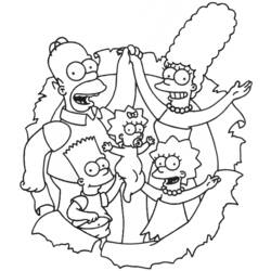 Coloring page: Simpsons (Cartoons) #23909 - Free Printable Coloring Pages