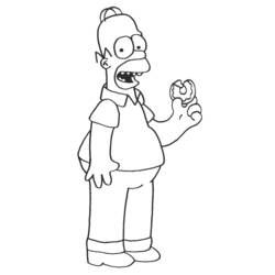 Coloring page: Simpsons (Cartoons) #23912 - Free Printable Coloring Pages
