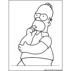 Coloring page: Simpsons (Cartoons) #23914 - Free Printable Coloring Pages