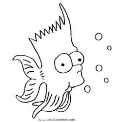 Coloring page: Simpsons (Cartoons) #23919 - Free Printable Coloring Pages