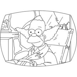 Coloring page: Simpsons (Cartoons) #23921 - Free Printable Coloring Pages