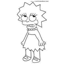 Coloring page: Simpsons (Cartoons) #23928 - Free Printable Coloring Pages