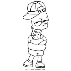Coloring page: Simpsons (Cartoons) #23951 - Free Printable Coloring Pages
