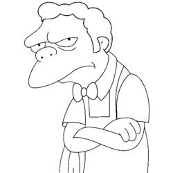 Coloring page: Simpsons (Cartoons) #23953 - Free Printable Coloring Pages