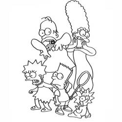 Coloring page: Simpsons (Cartoons) #23959 - Free Printable Coloring Pages