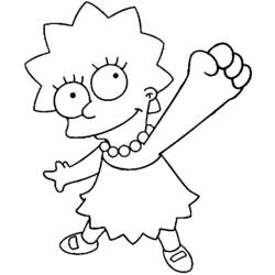 Coloring page: Simpsons (Cartoons) #23961 - Free Printable Coloring Pages